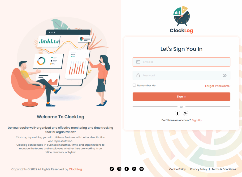 Clock Log is a tracker application